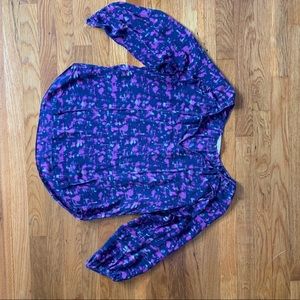 Rebecca Taylor Tie dye V-neck blouse